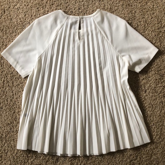 Kate Spade Pleated Crepe Blouse - Sz Small - Picture 3 of 5